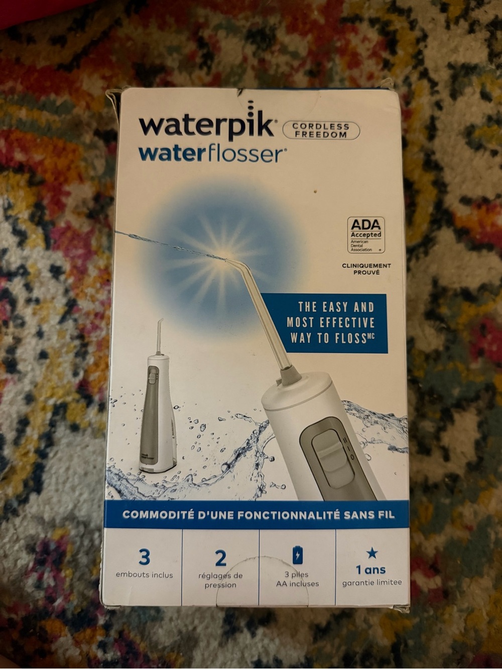 Waterpik Water Flosser Cordless Freedom - brand new